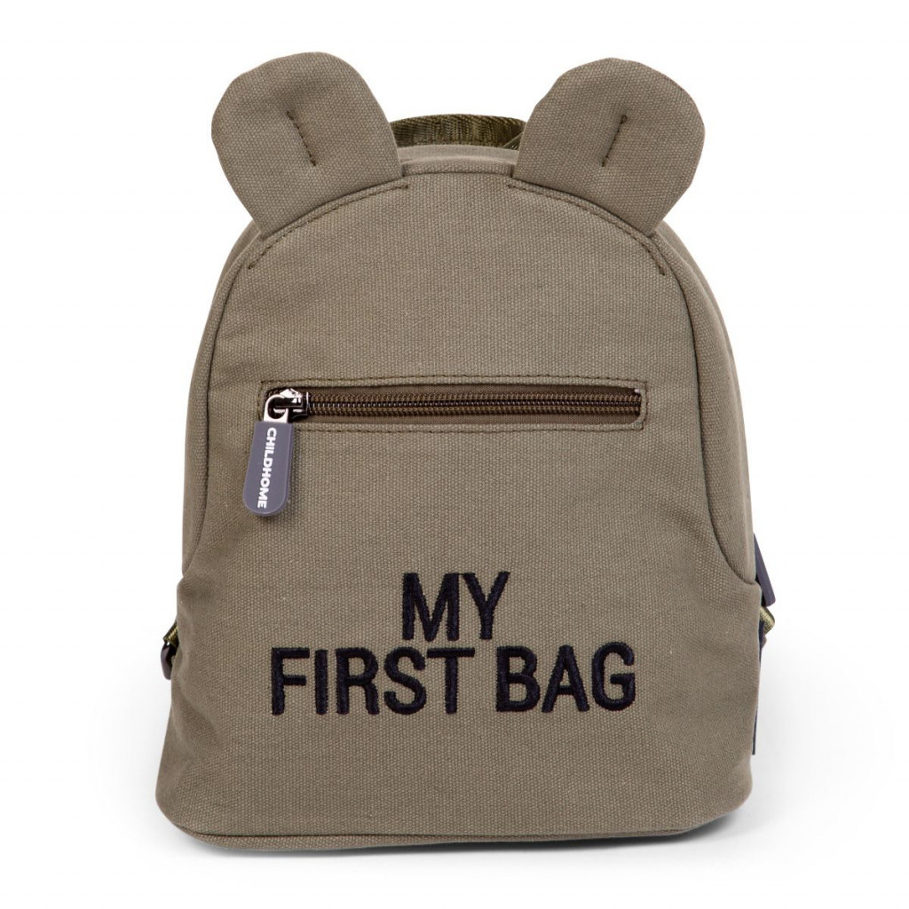 Childhome Dětský batoh My First Bag Canvas Khaki