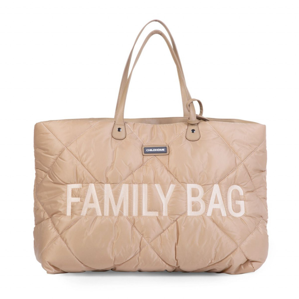 Childhome Cestovní taška Family Bag Puffered Beige