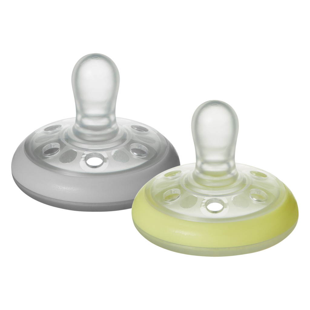 Tommee Tippee Šidítko C2N silikon Natural Night 2ks 0-6m