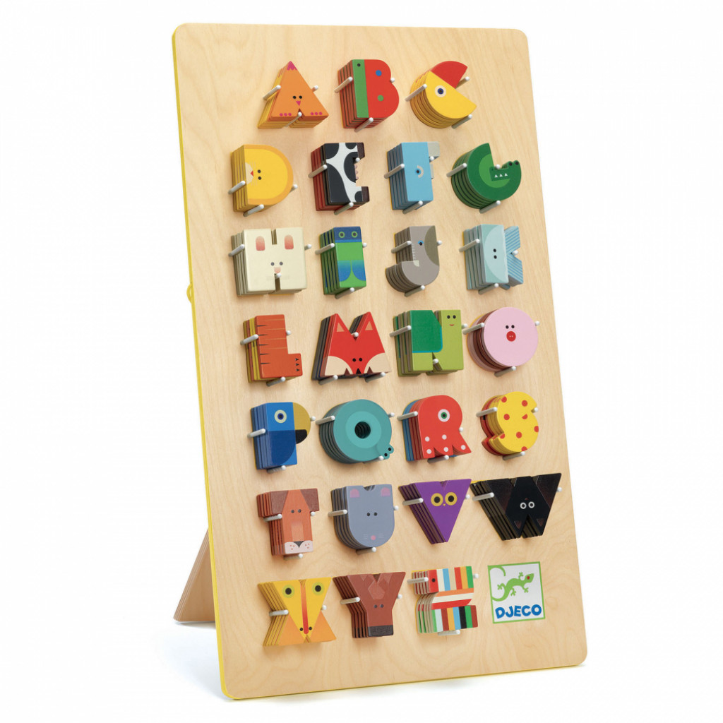 DJECO Graphic Animal letters display