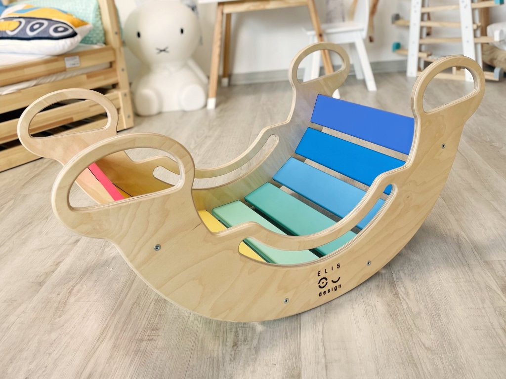 Elis design Montessori hojdačka 6in1 smile fresh