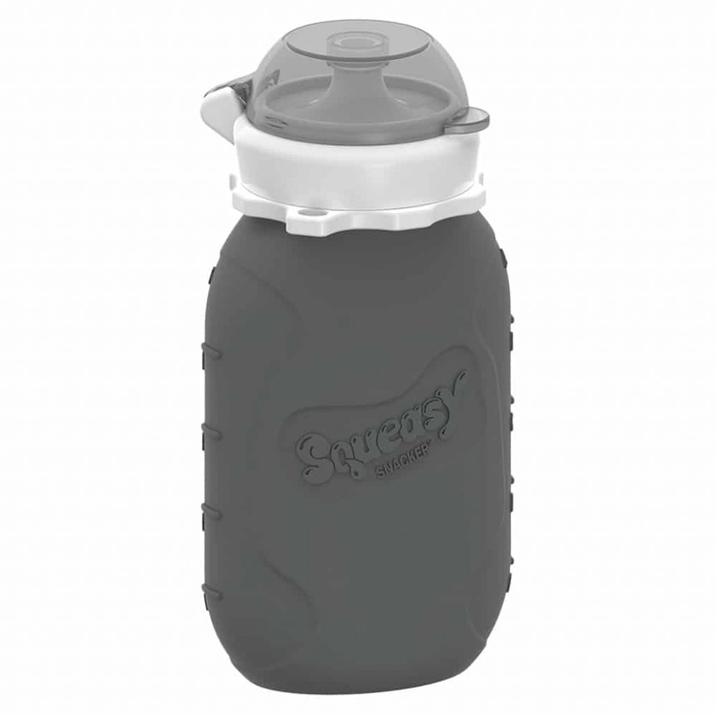 Squeasy Gear Squeasy Gear silikónová kapsička 180 ml (sivá)