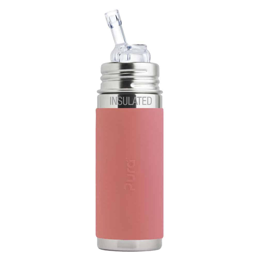 Pura Pura® TERMO fľaša so slamkou 260ml (Rose)