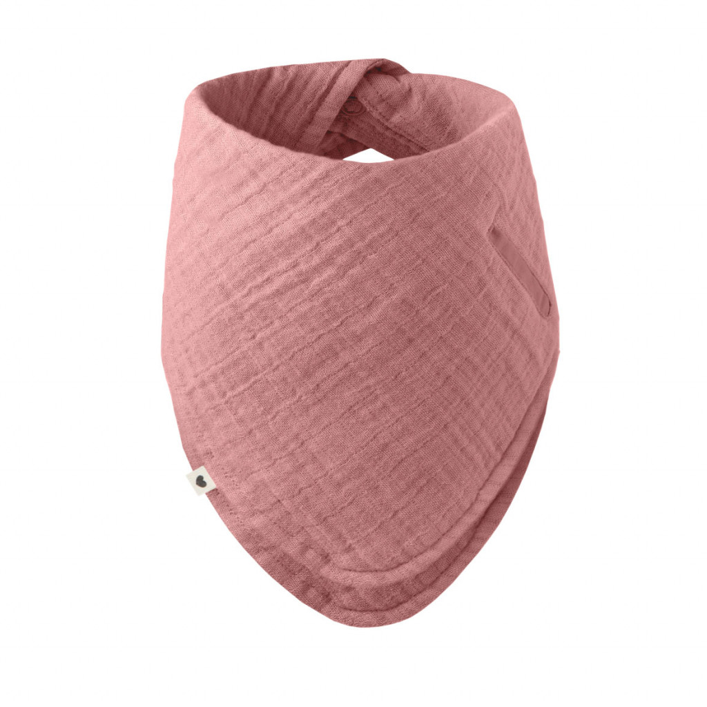 BIBS BIBS Bandana mušelínový slintáčik z BIO bavlny (Dusty Pink)