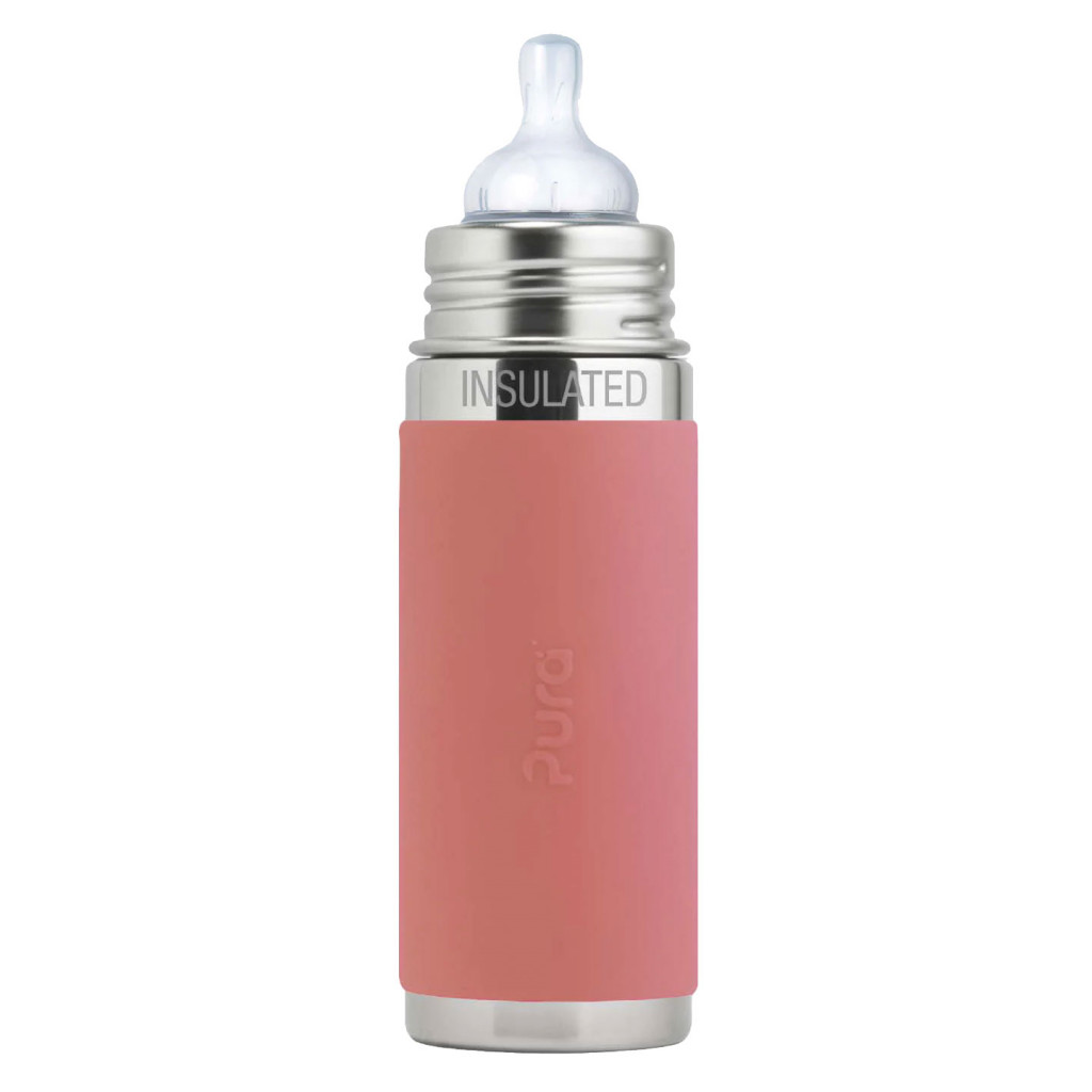 Pura® dojčenská TERMO fľaša 260ml (Rose)