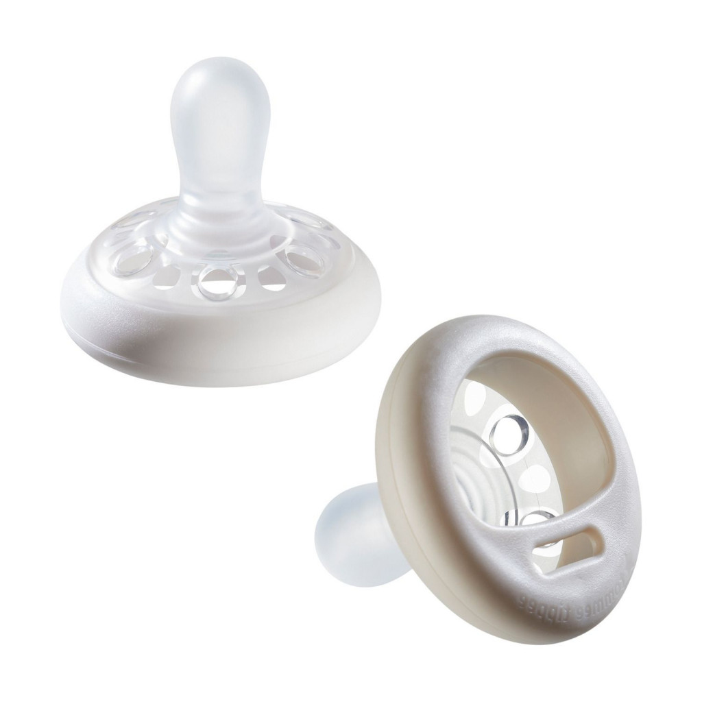 Tommee Tippee Šidítko C2N silikon Natural 2ks 0-6m