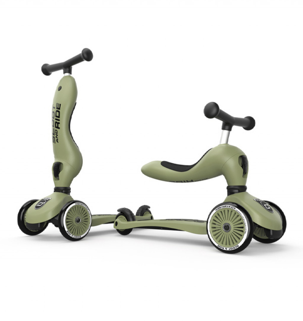 Scoot&Ride Highwaykick 1 Olive