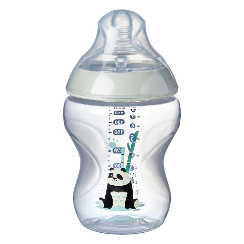 Tommee Tippee Kojenecká láhev C2N potisk Girl 260ml 0m+