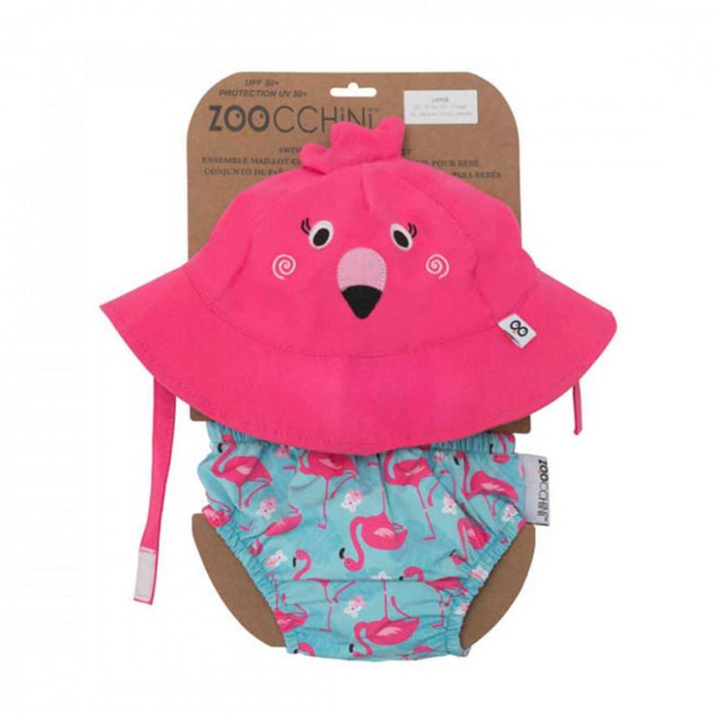 Zoocchini Set klobouček a plavky Plameňák 12 - 24 m