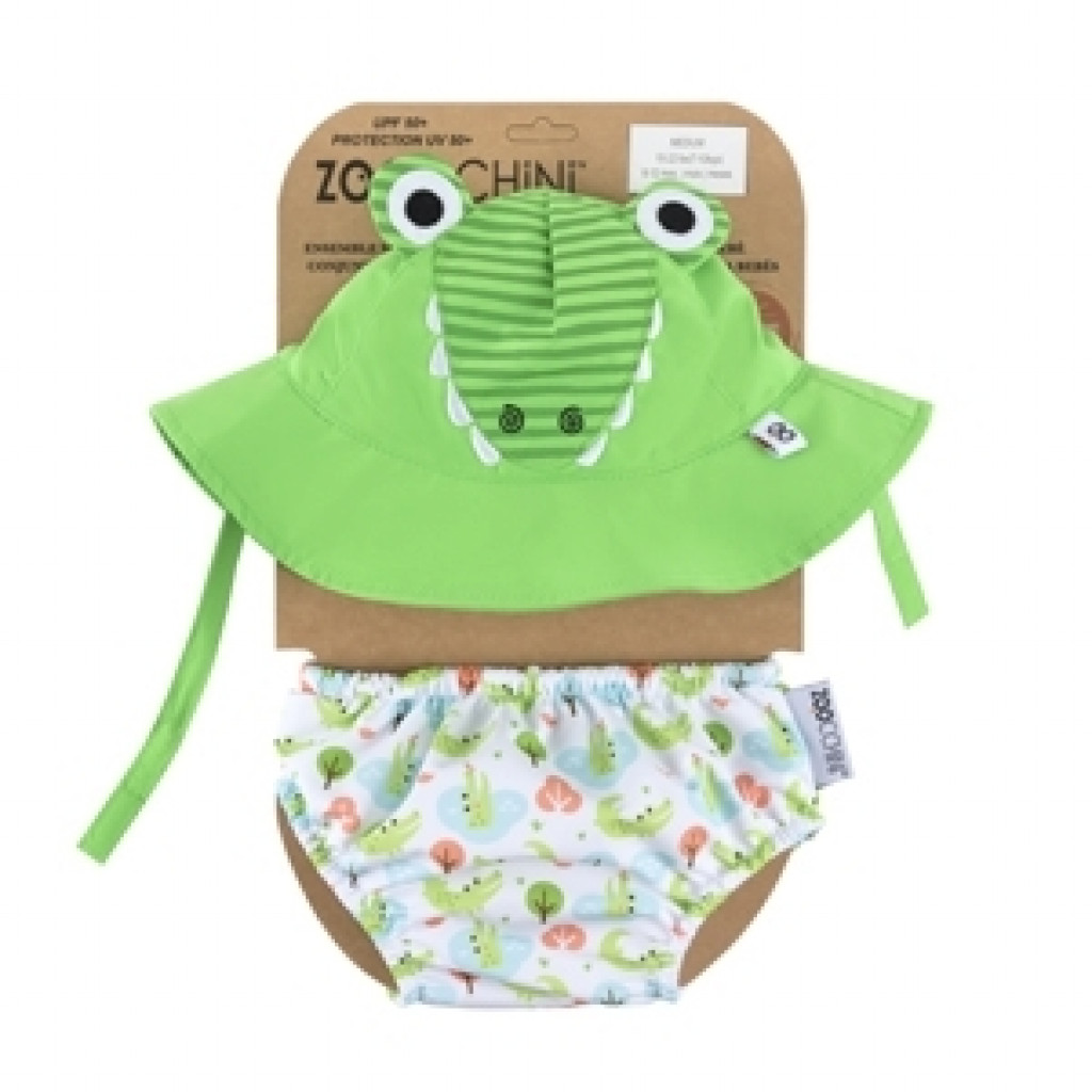 Zoocchini UV Set klobouček a plavky Krokodýl 6 - 12 m