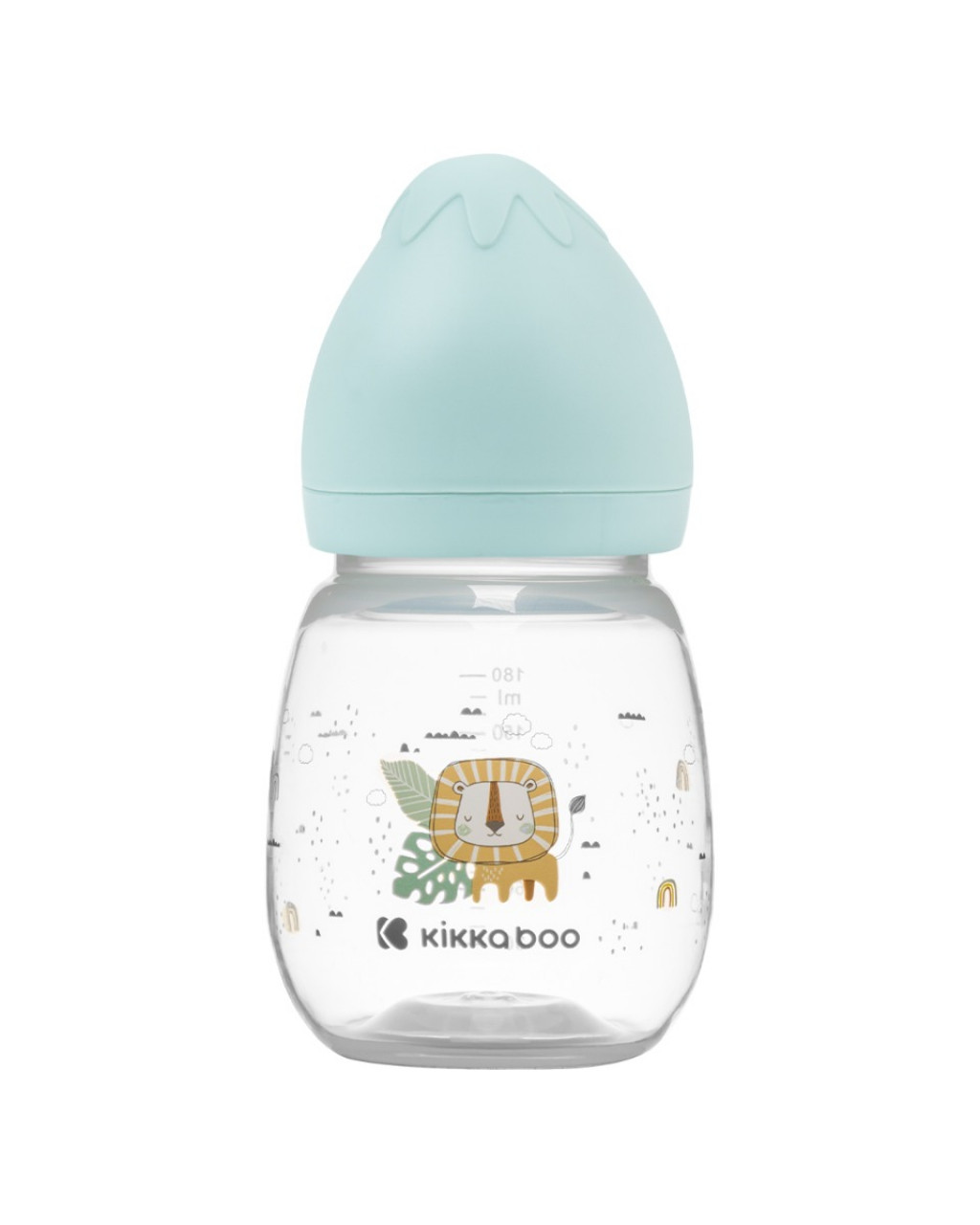 KikkaBoo Kojenecká láhev 180ml 3m+ Savanna Mint