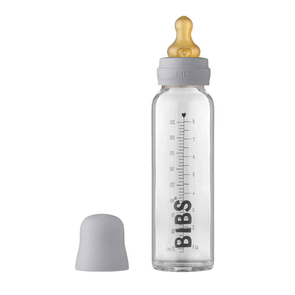 BIBS BIBS Baby Bottle sklenená fľaša 225ml (Cloud)