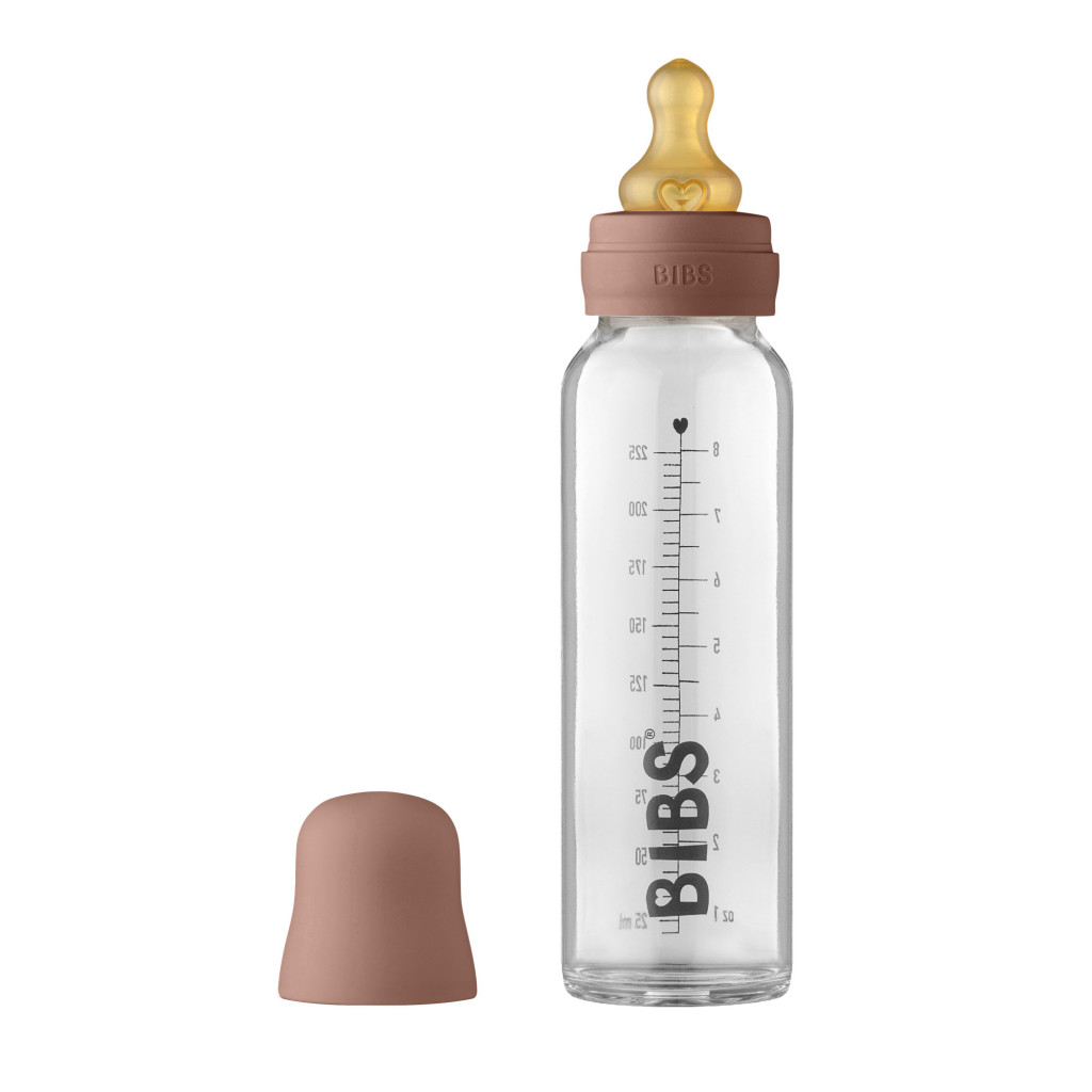 BIBS BIBS Baby Bottle sklenená fľaša 225ml (Woodchuck)