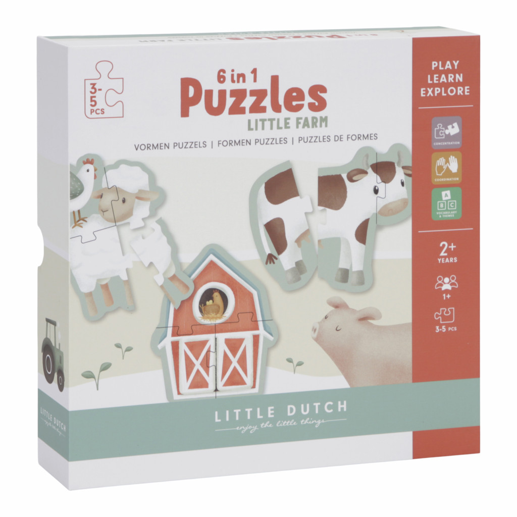 Little Dutch Puzzle 6v1 Farma