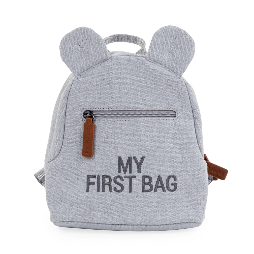 Childhome Dětský batoh My First Bag Canvas Grey