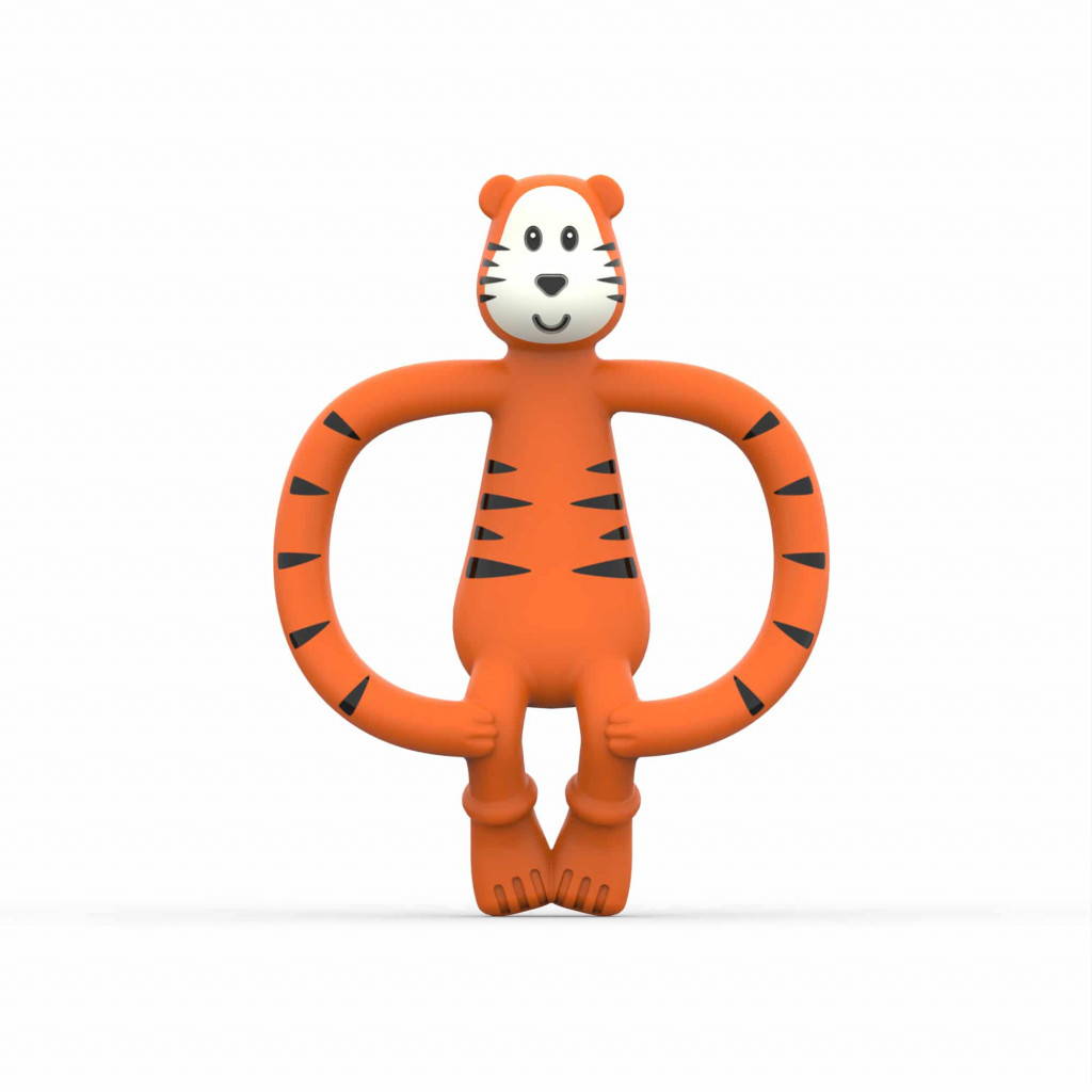 Matchstick Monkey Hryzadlo a zubná kefka tiger teddy