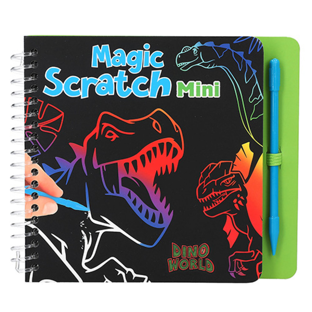 Dino World Magic Scratch Mini se škrabátkem