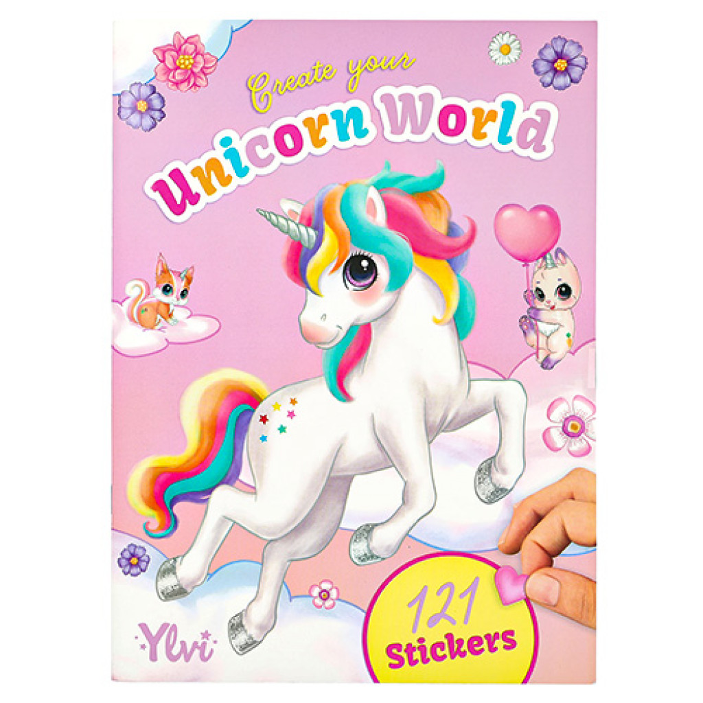 Ylvi Create Your Unicorn World, 121 samolepek