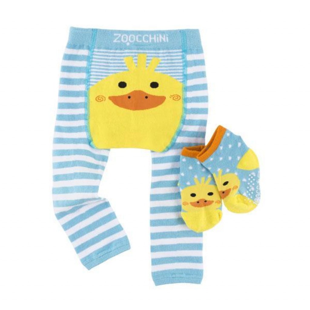 Zoocchini Set legínky a ponožky Kačka 6 - 12 m