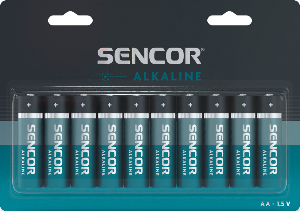 Sencor Alkalické baterie AA 10 ks