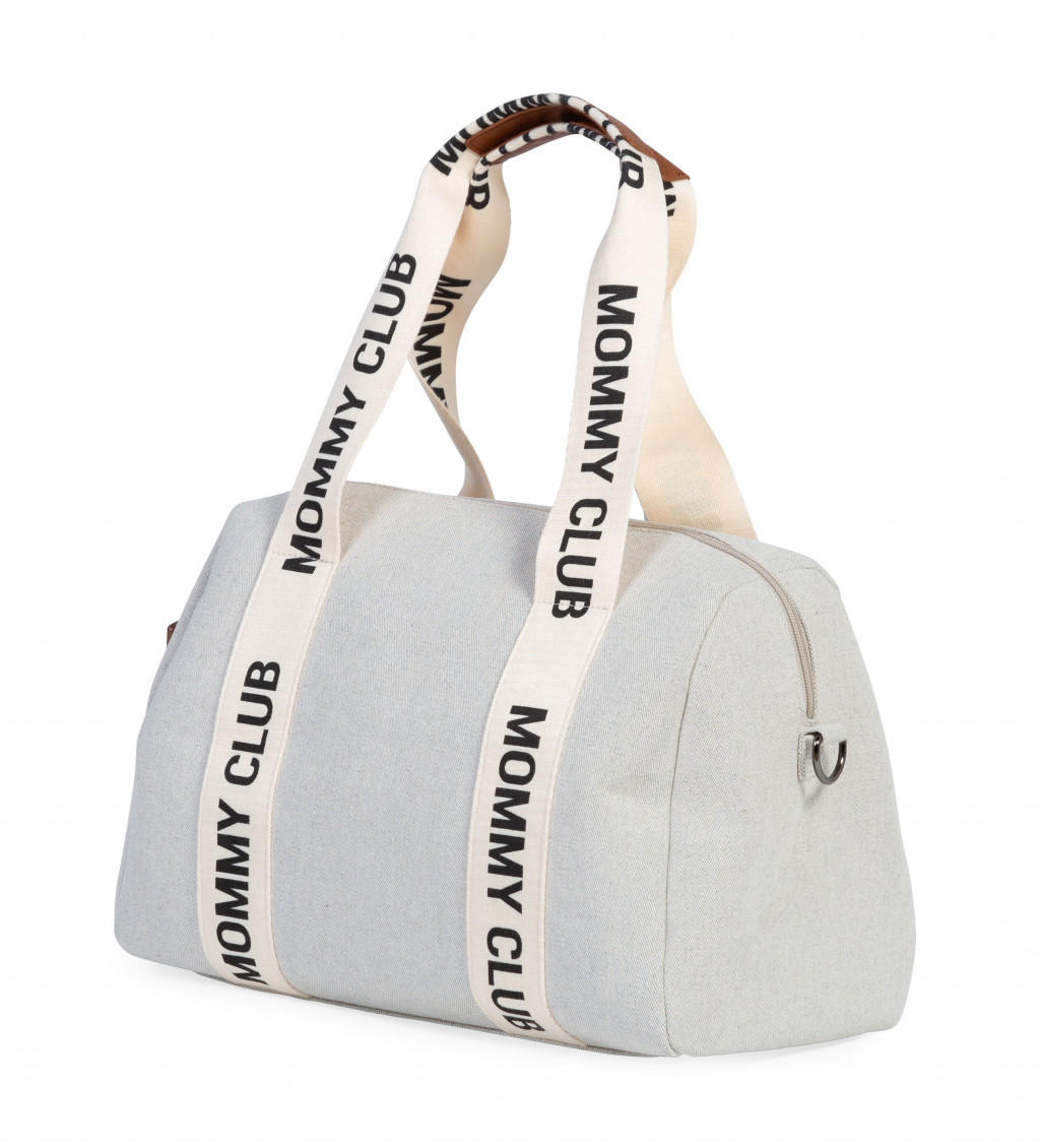 Childhome Přebalovací taška Mommy Club Signature Canvas Off White