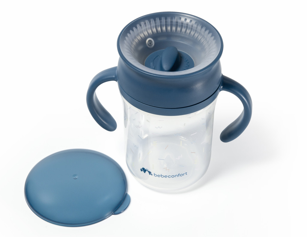 Bebeconfort Hrnek trénovací 360° 280ml 6m+ Blue