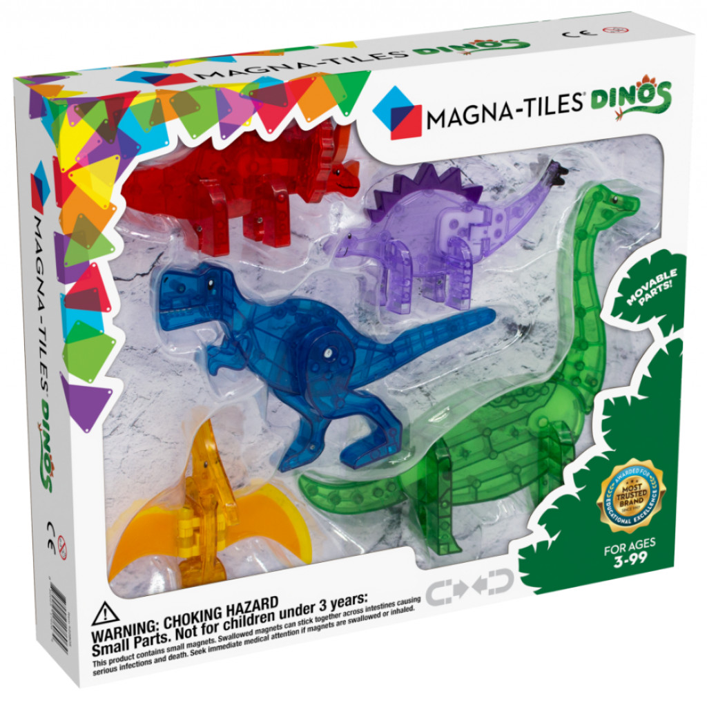 Magna-Tiles Magnetická stavebnice Dinos 5 dílů