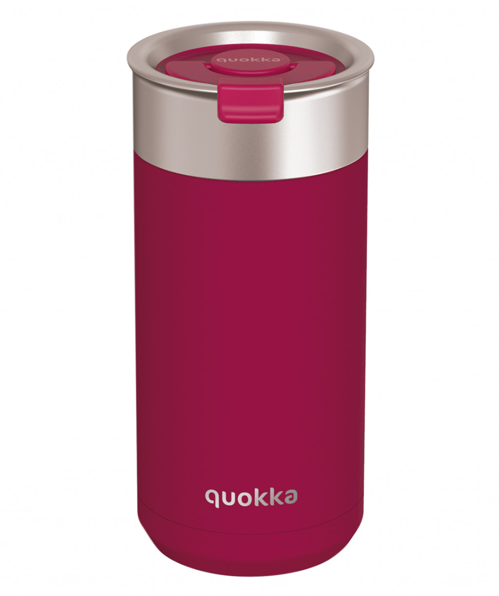 Quokka Nerezový termohrnek se sítkem Boost Maroon 400 ml