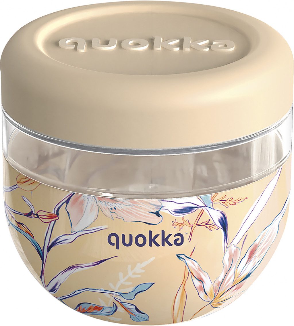 Quokka Plastová nádoba na jídlo Bubble Vintage Floral 770 ml