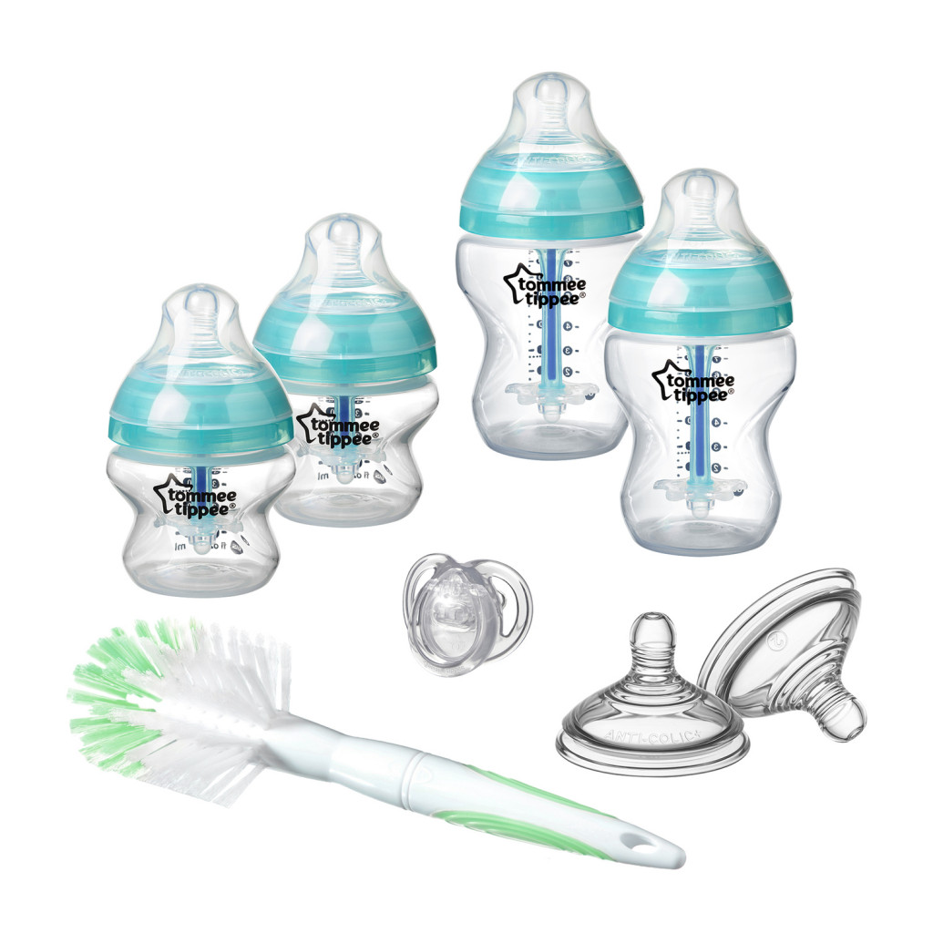 Tommee Tippee Sada kojeneckých lahviček C2N ANTI-COLIC s kartáčem