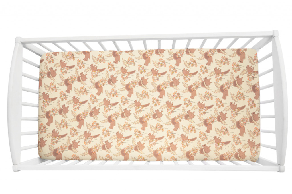 Sleepee Prostěradlo Sleepee Vintage Animals Almond 120x60 cm