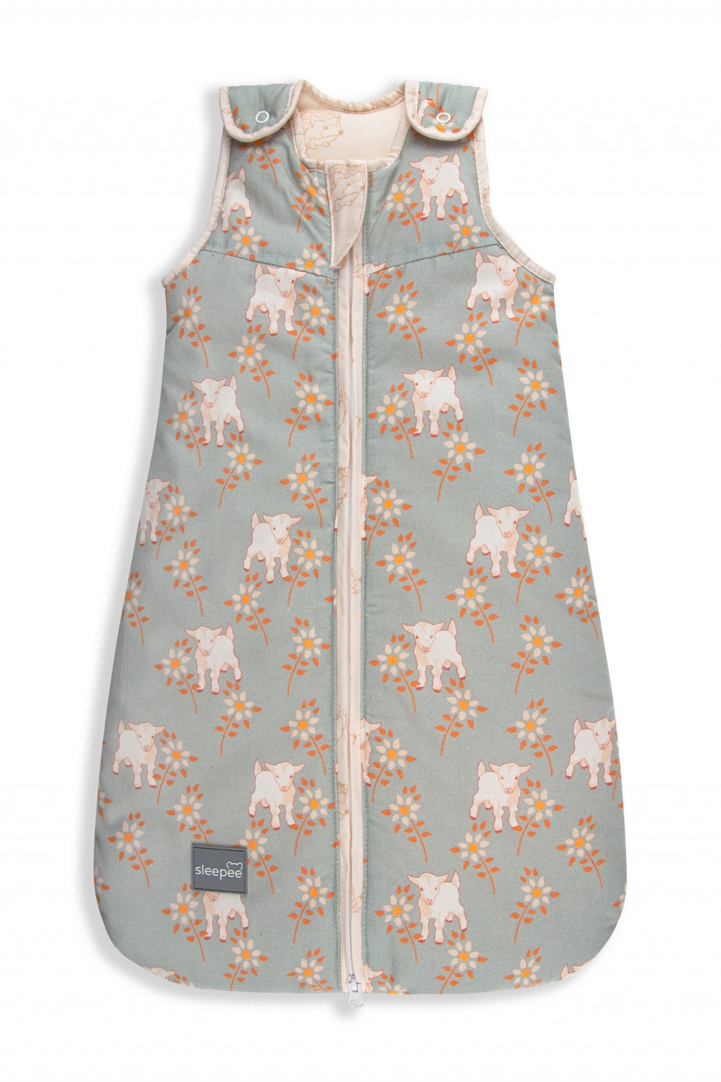 Sleepee Spací pytel Sleepee Newborn Vintage Animals Sky Blue