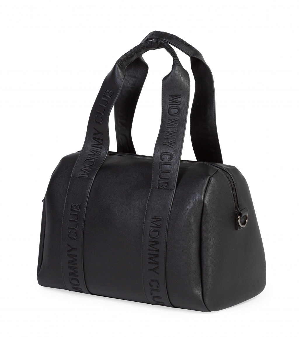 Childhome Přebalovací taška Mommy Club Signature Vegan Leather Black