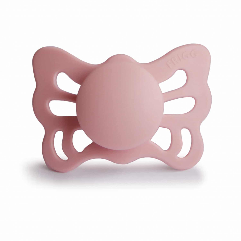 Frigg Anatomický cumlík frigg butterfly baby pink, 0-6m, silikón