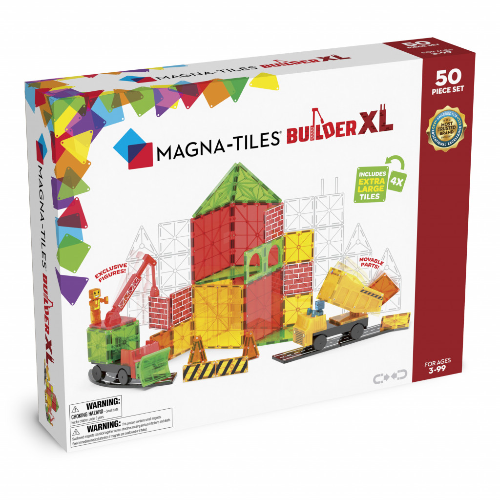 Magna-Tiles Magnetická stavebnice Builder XL Trucks 50 dílů