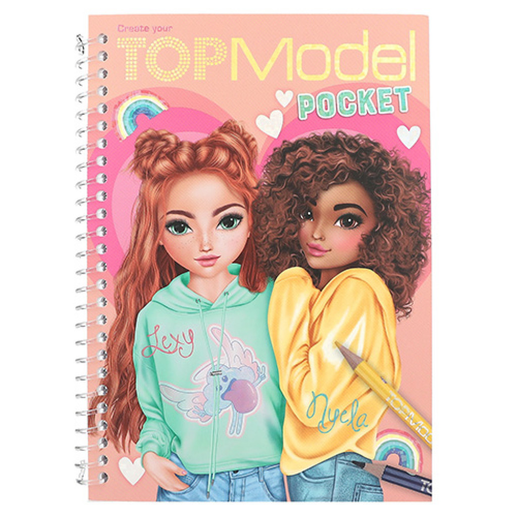 Top Model Omalovánka | Bloček Create Your Top Model Pocket, Lexy + Nyela