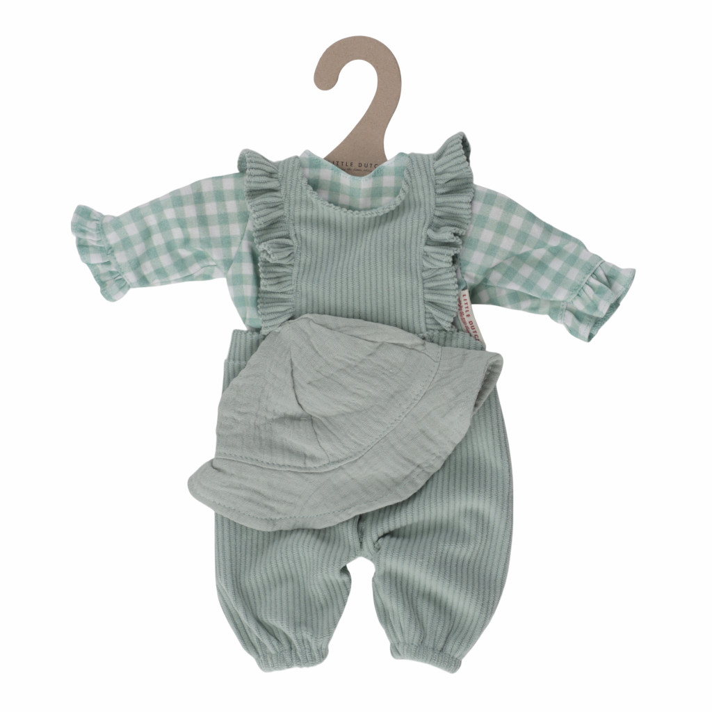 Little Dutch Oblečení na panenku Baby Green Check