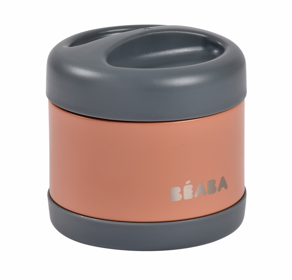 Beaba Termoska na jídlo 500ml Mineral Grey / Terracotta