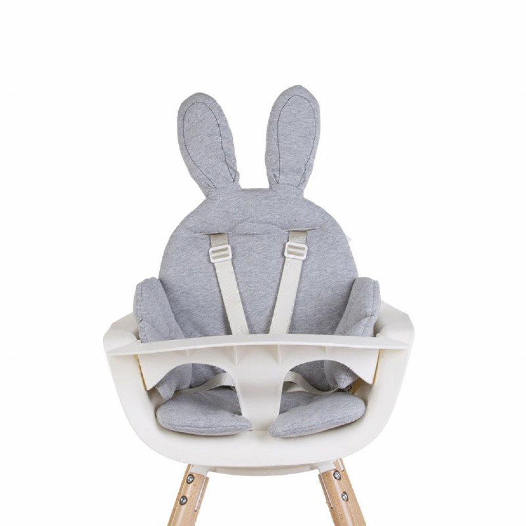 Childhome Sedací podložka do dětské židličky Rabbit Jersey Grey