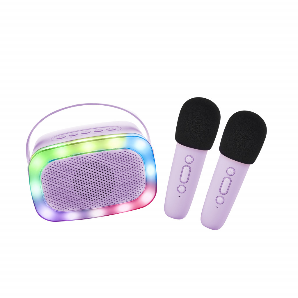 Lalarma Bluetooth Karaoke párty set + 2 mikrofony Purple