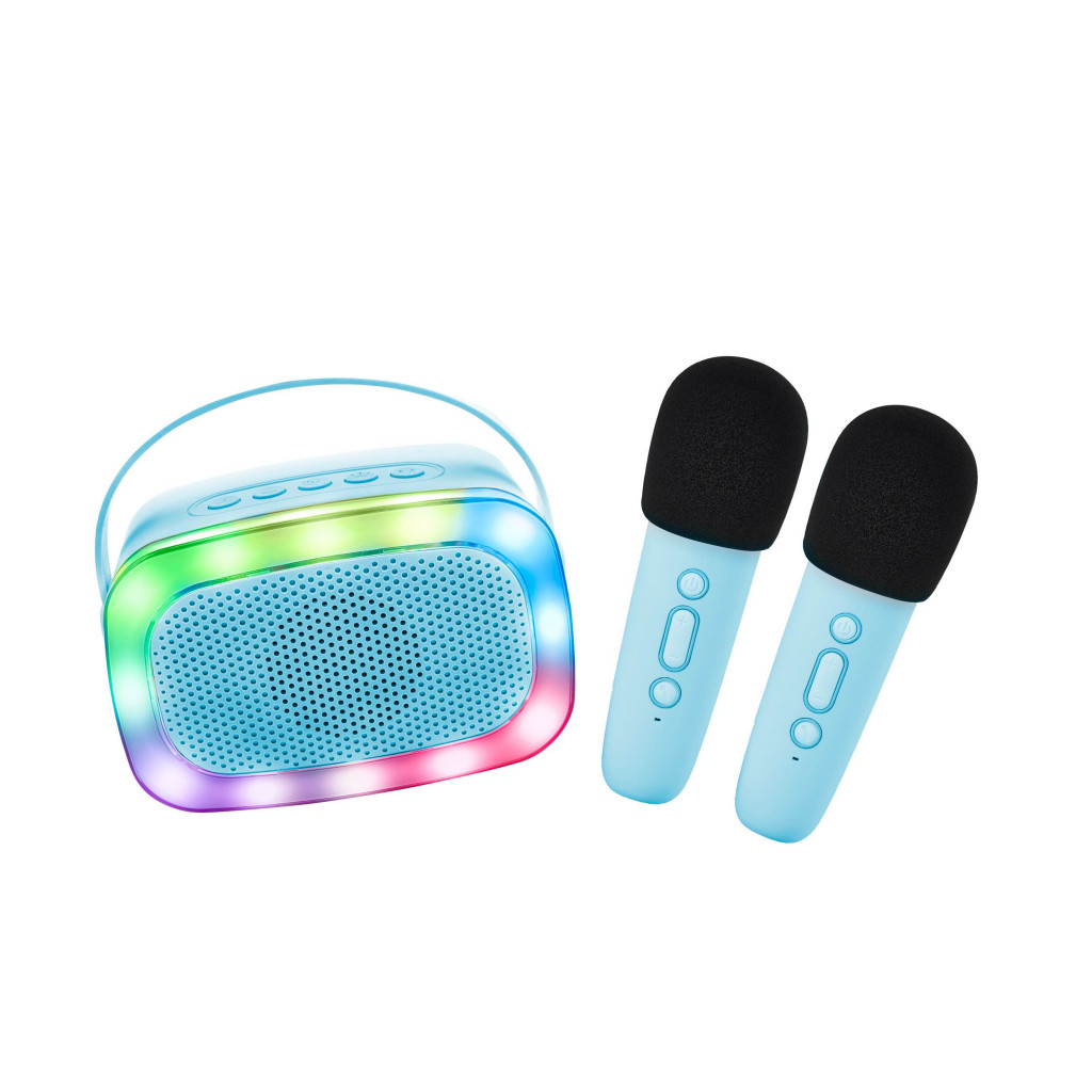 Lalarma Bluetooth Karaoke párty set + 2 mikrofony Blue