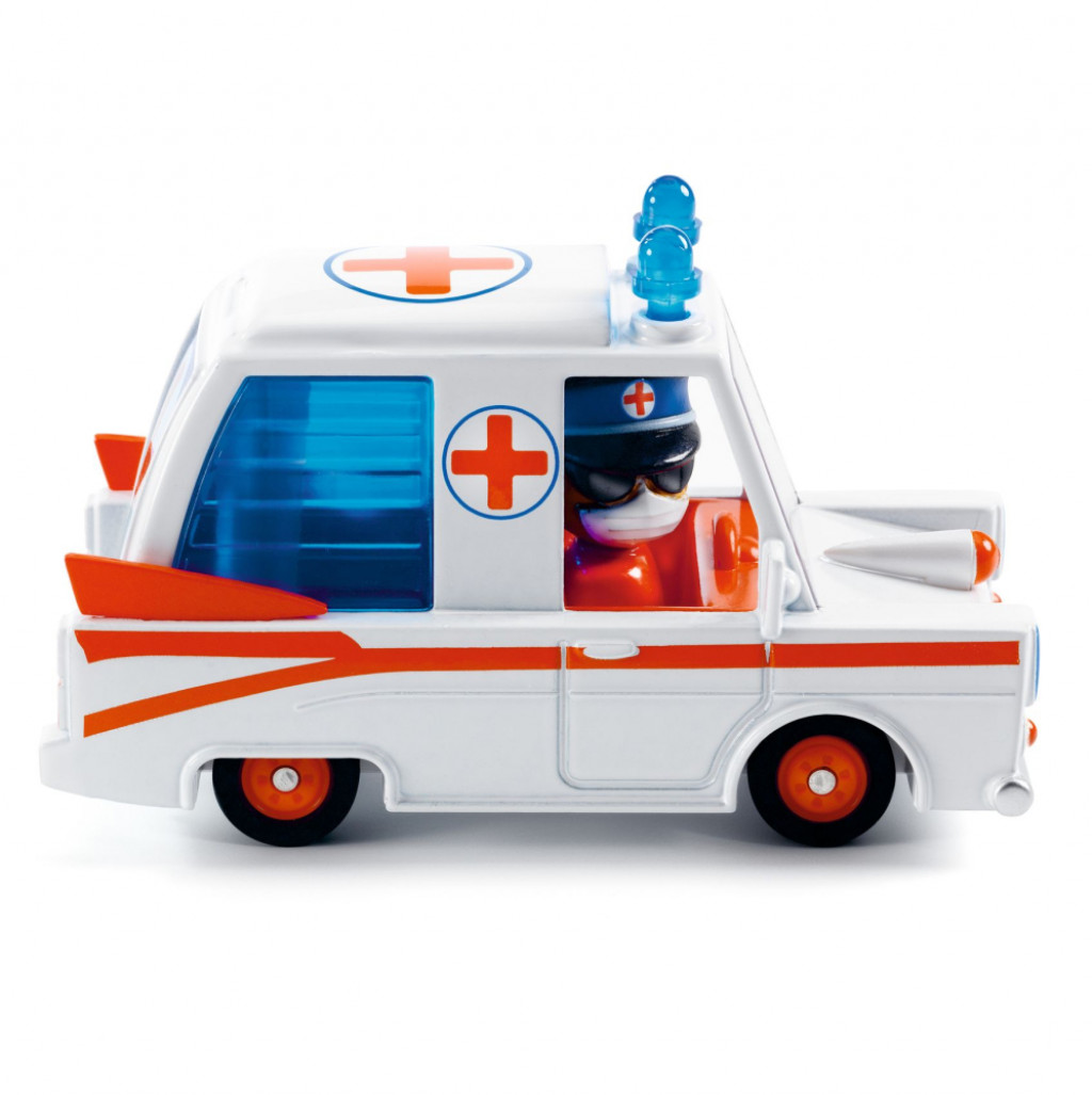 DJECO Crazy Motors autíčka: Uháňajúca sanitka (Hurry ambulance)