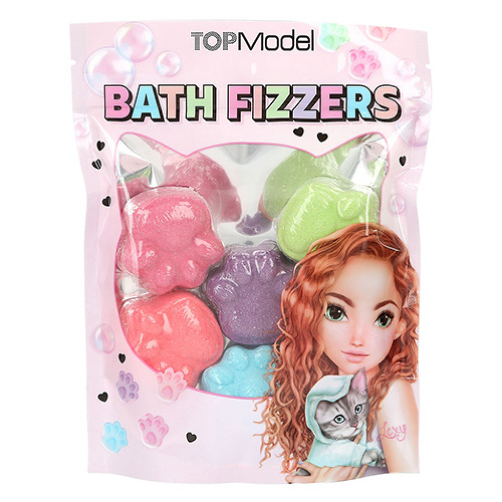 Top Model Top Model Bath Fizzers, Sada šumivých bomb do koupele, 6ks