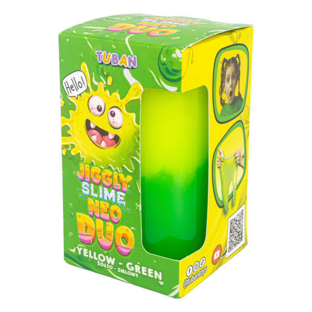 TUBAN Jiggly Slime Sliz NEO DUO žluto zelený 430 g