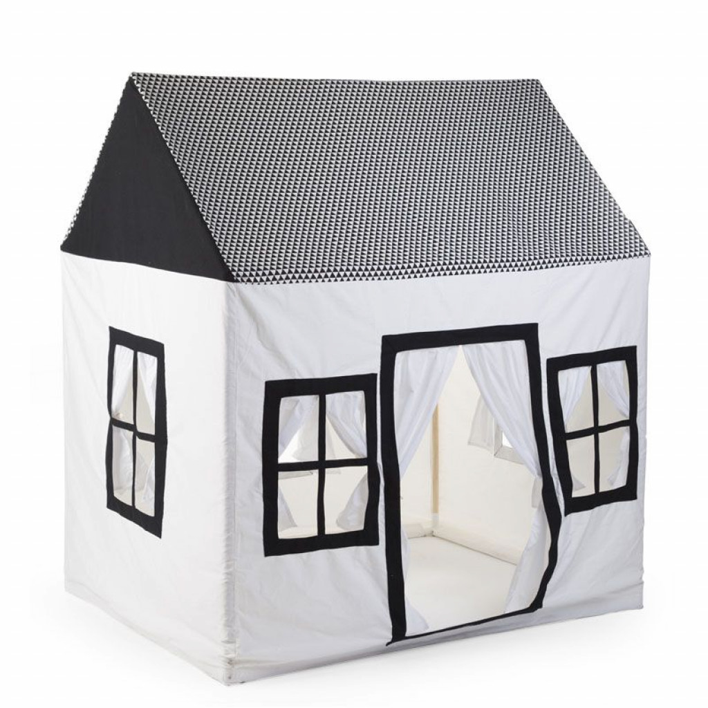 Childhome Domek textilní Black&White 125x95x145 cm