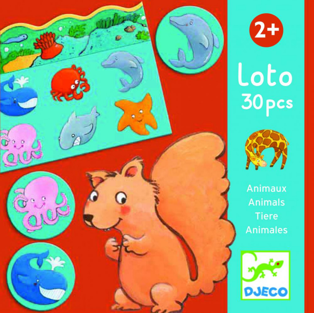 DJECO Loto: Zvieratká