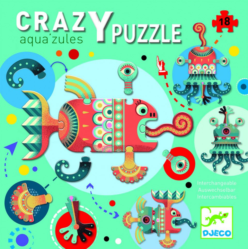 DJECO Obrovské puzzle - Aqua´zules