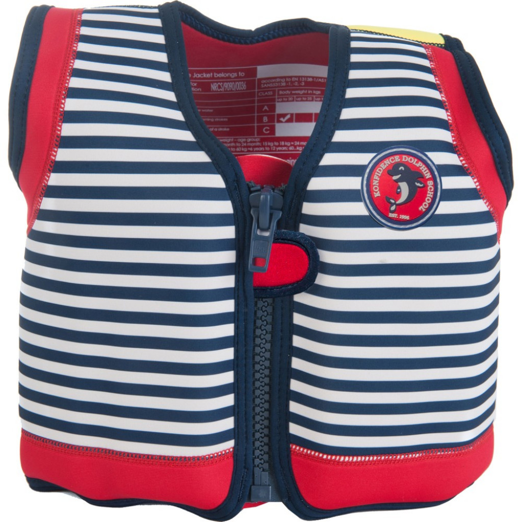 Konfidence Jacket Vesta na učení plavání Hamptons Blue Stripe 15m-3r