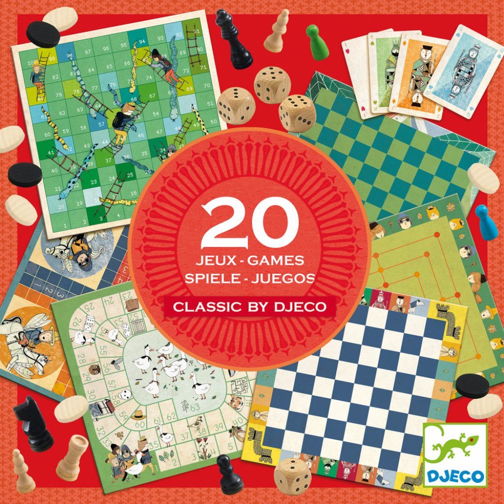 DJECO Classic by Djeco: zbierka 20 klasických hier