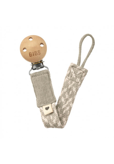 Paci Braid klip na dudlík (Sage / Ivory)